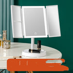 Home Led Shell HD Makeup Mirror Desktop With Lights Intelligent Folding Mirror