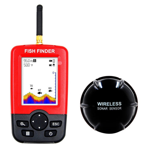 Portable Depth Fish Finder with 100 M Wireless Sonar Sensor