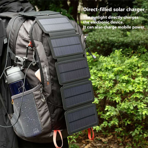 SunPower folding 10W Solar Charger 5V 2.1A USB Output
