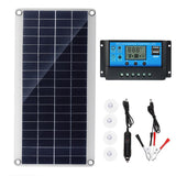 300W Solar Panel Kit 12V USB Rechargeable Solar Panel Controller Portable Waterproof Solar Cell Suitable for Mobile Phone RV Car MP3 Mat