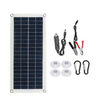 300W Solar Panel Kit 12V USB Rechargeable Solar Panel Controller Portable Waterproof Solar Cell Suitable for Mobile Phone RV Car MP3 Mat