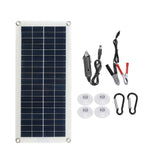 300W Solar Panel Kit 12V USB Rechargeable Solar Panel Controller Portable Waterproof Solar Cell Suitable for Mobile Phone RV Car MP3 Mat